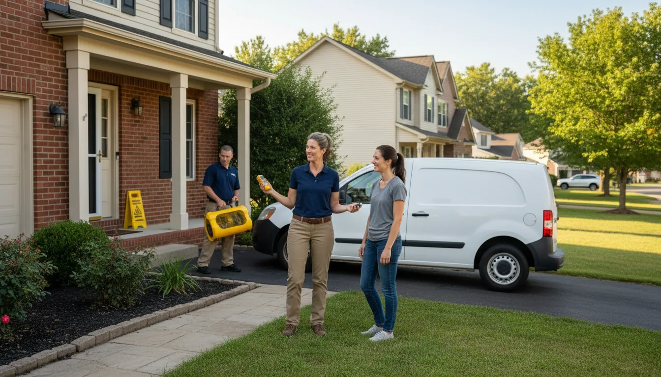 Residential water damage restoration in Spartansburg, PA